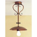 Plafoniera da esterno ottone Drea / PL25