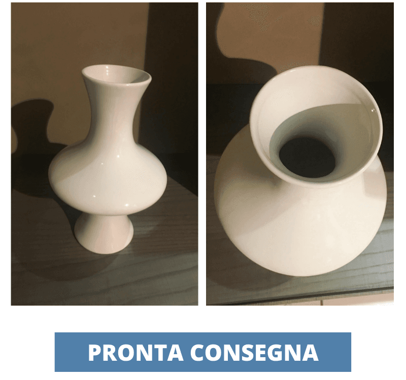 Vaso Lounge Piccolo - Ceramica Salentina - Ceramica bianca