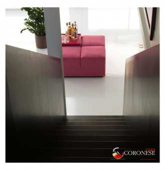 Pouf Rosa FFUOP/4 - Con Vassoio - Coronese1949