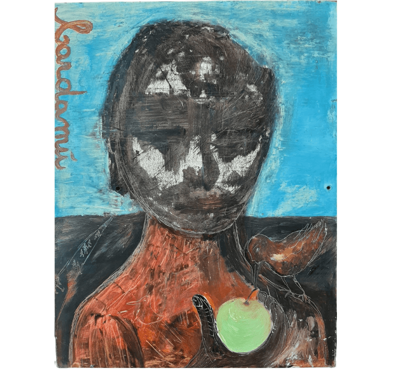 Quadro Bardamù - Raccolta di Mele - Coronese1949