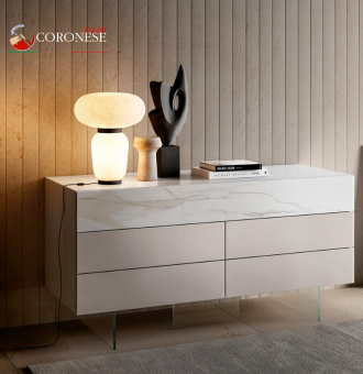 Comodino 36e8 - XGlass Dresser - Lago 0829 - Coronese1949