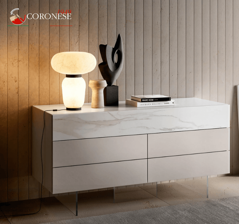 Comodino 36e8 - XGlass Dresser - Lago 0829 - Coronese1949