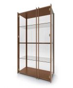 Vetrina vetro e legno dogato - immagine 4