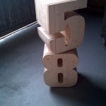 Lettere decorative in legno