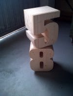 Lettere decorative in legno