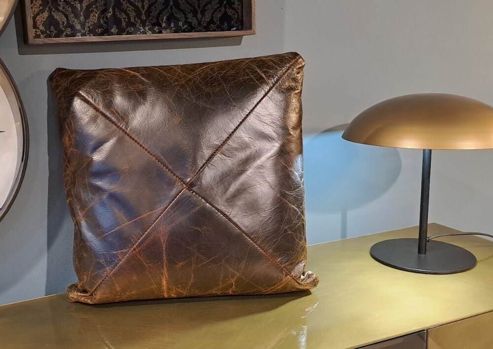 Cuscino in Pelle Vintage