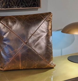 Cuscino in Pelle Vintage