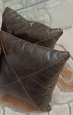 Cuscino in Pelle Vintage