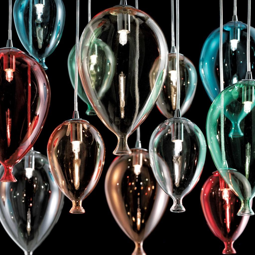 Lampadario a palloncini dettagli