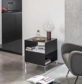 Tavolino Cube design nero