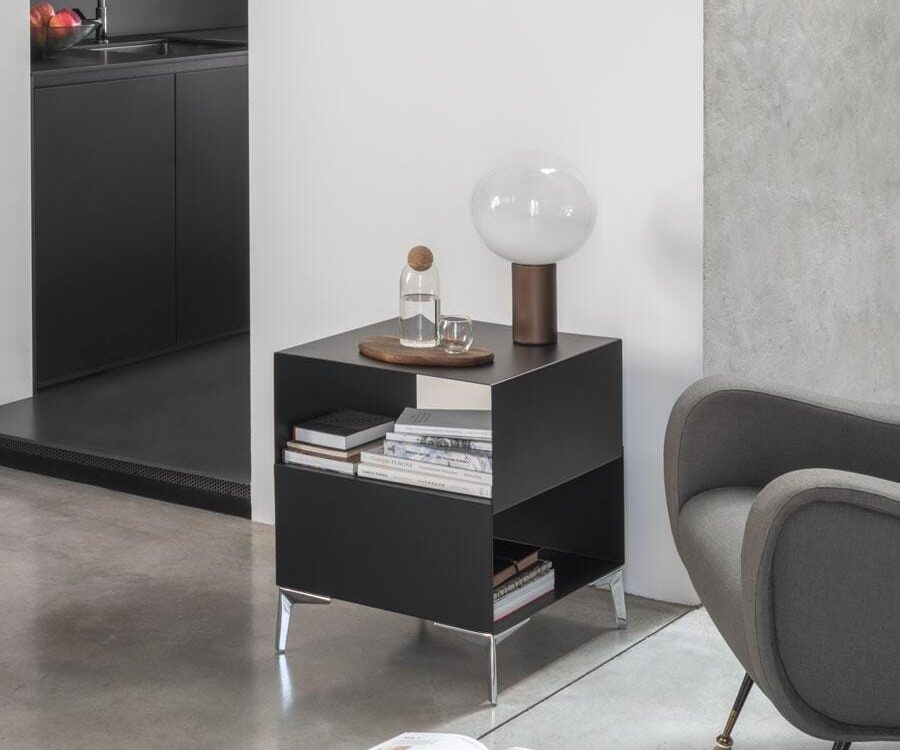 Tavolino Cube design nero