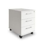 Cassettiera in melaminico su ruote