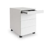 Cassettiera metallica 3+1 su ruote