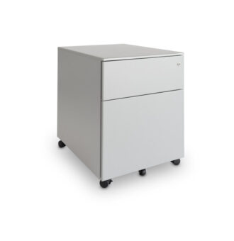 Cassettiera metallica su ruote 2 cassetti