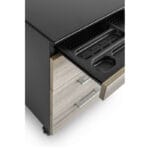 Cassettiera in melaminico e metallo 3+1 - immagine 2