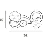 Specchiera appendiabiti Bloom - immagine 2